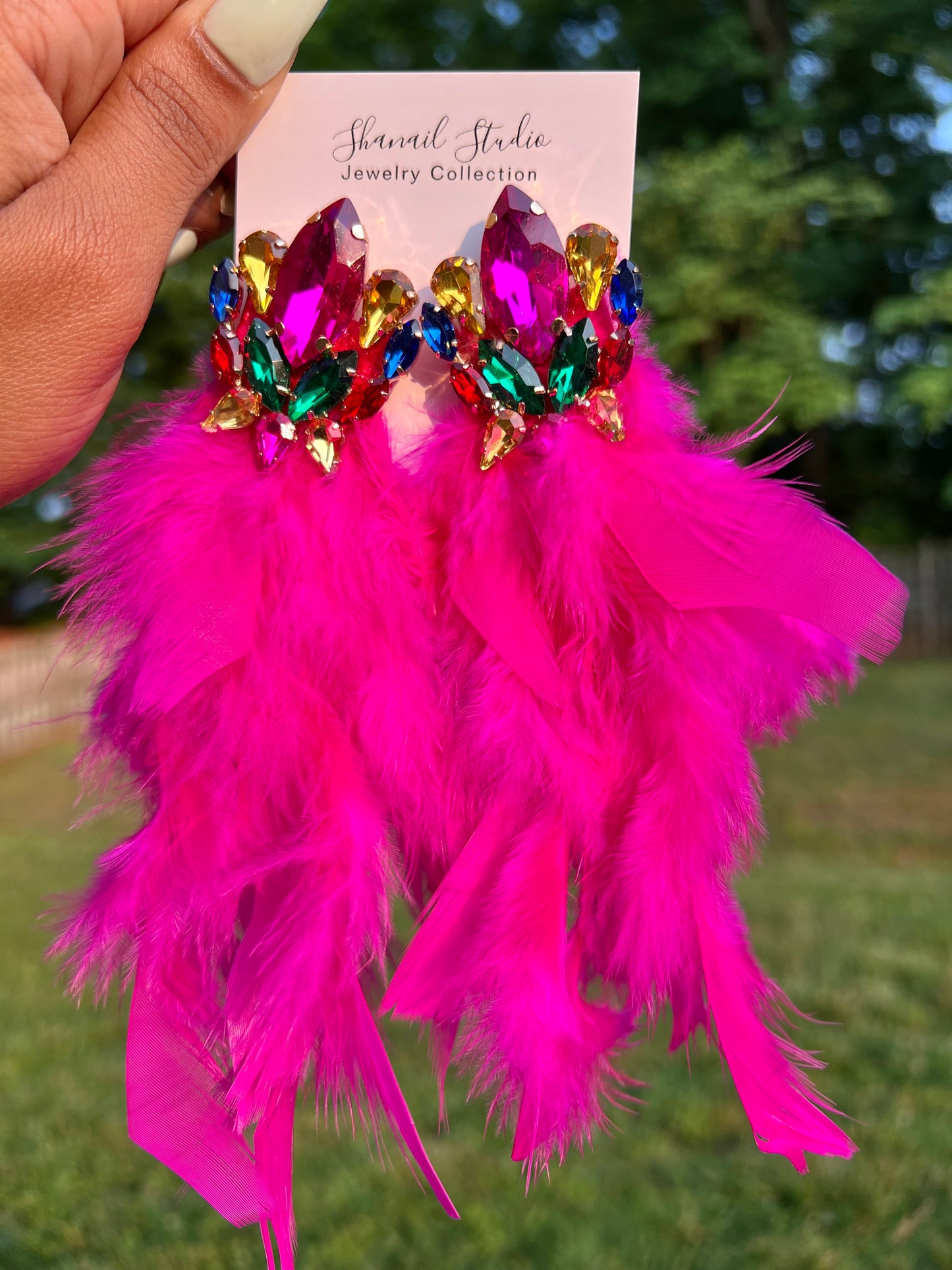 Pinks feathers