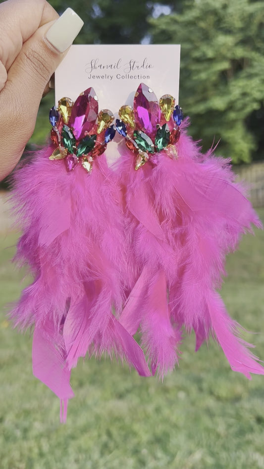 Pinks feathers
